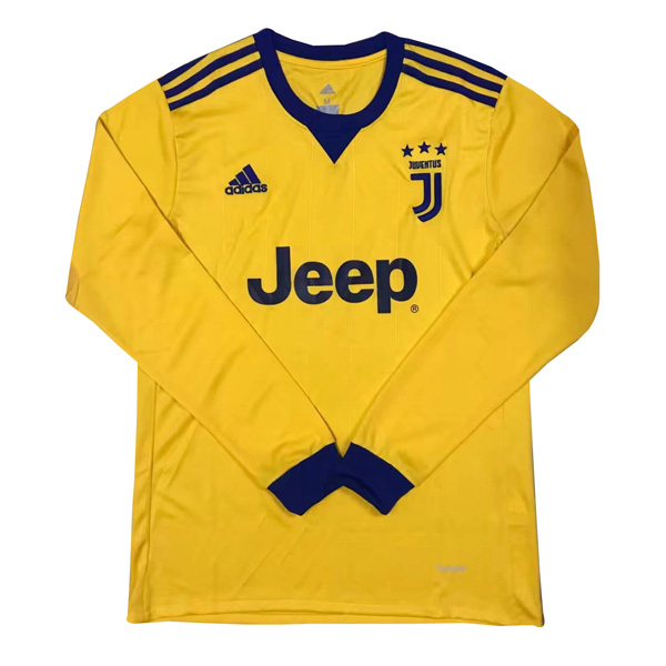 Juventus 2017-18 Away Long Sleeved Shirt Soccer Jersey