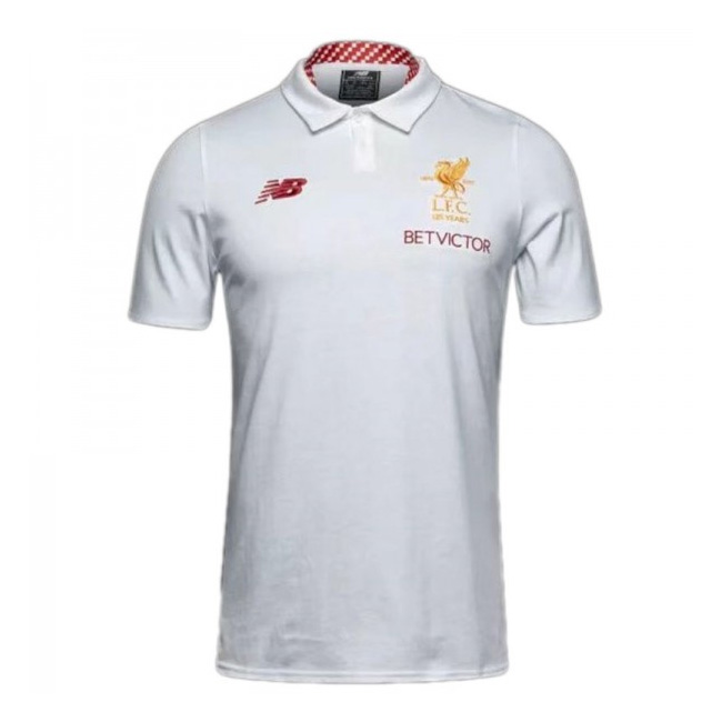 Liverpool 2017-18 White Polo Shirt
