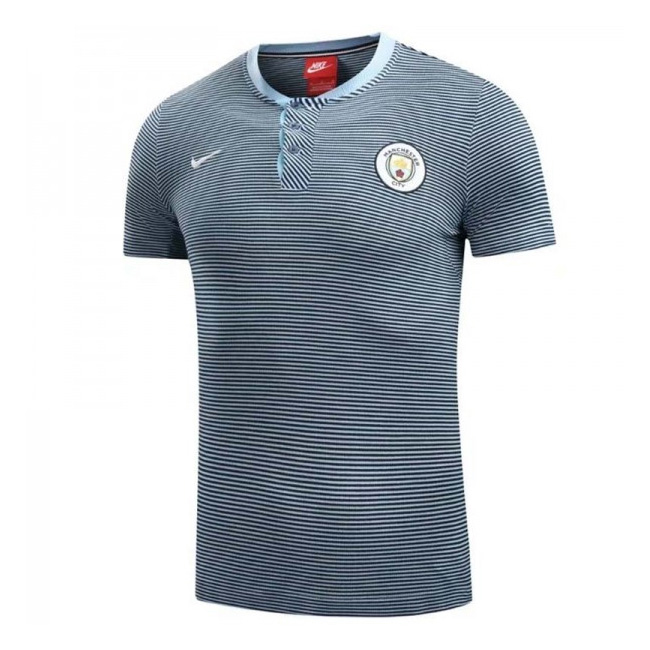 Manchester City 2017-18 Gray Polo Shirt