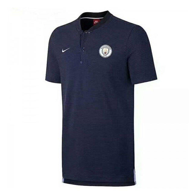 Manchester City 2017-18 Navy Polo Shirt