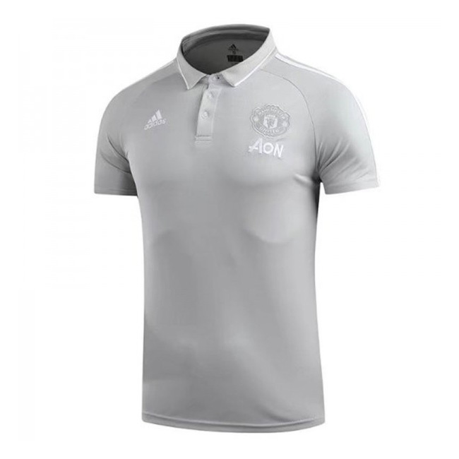 Manchester United 2017-18 Gray Polo Shirt
