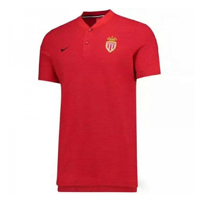 Monaco 2017-18 Red Polo Shirt