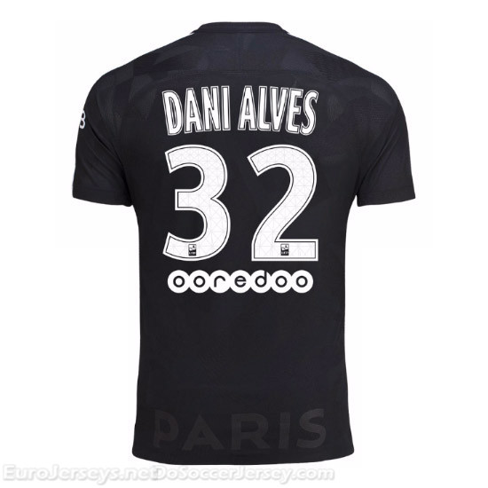 PSG 2017-18 Third Dani Alves #32 Shirt Soccer Jersey