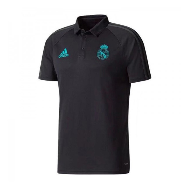 Real Madrid 2017-18 Black Polo Shirt