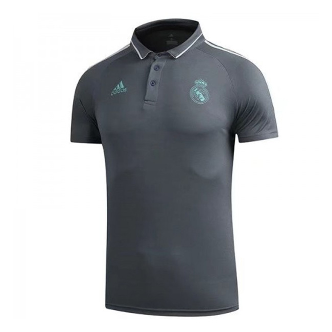 Real Madrid 2017-18 Dark Gray Polo Shirt